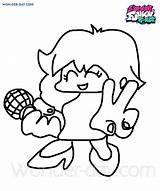 Friday Night Funkin Coloring Pages Girlfriend Wonder sketch template