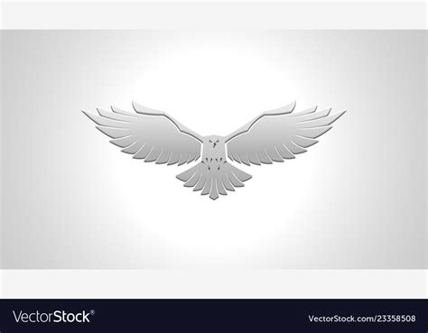 silver falcon image background royalty free vector image