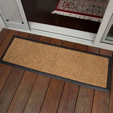 doormat xcm plain long coir heavy duty door mat rubber outdoor