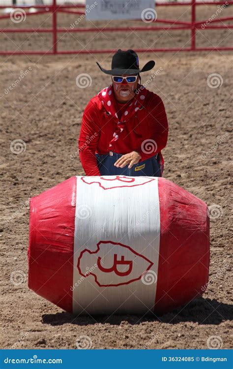 rodeo clown editorial image image  wyoming entertainer