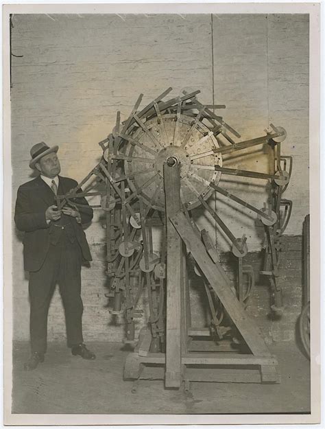 lot antique early photo invention perpetual motion machine