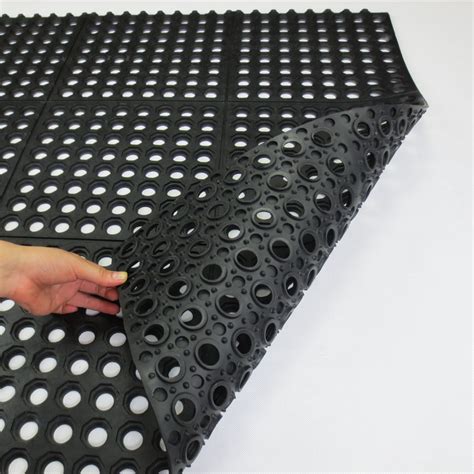 safety rubber deck floor mat anti slip interlocking boat rubber