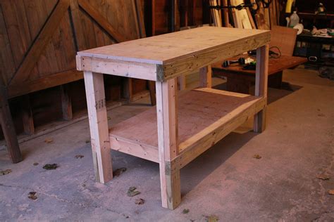 ana white quick easy workbench diy projects  furniture plans