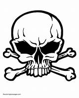 Coloring Pages Skull Pirate Skulls Crossbones Library Clipart Decal sketch template