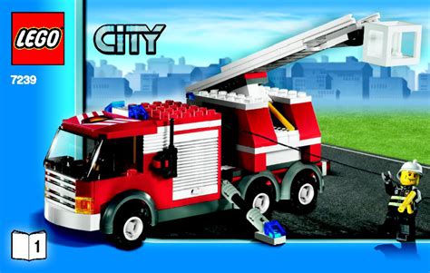 manual lego  city fire truck  page    english german