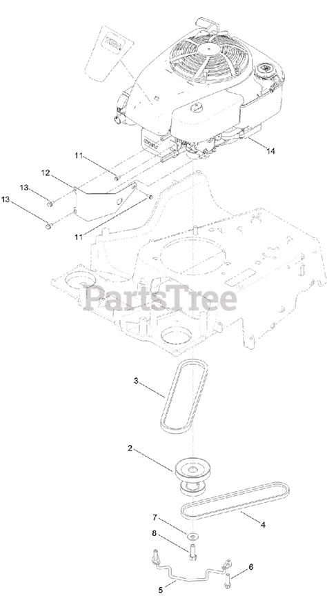 toro  toro  timemaster walk  mower sn   engine assembly