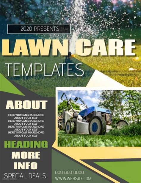 lawn care flyer poster template lawn care flyers services flyer