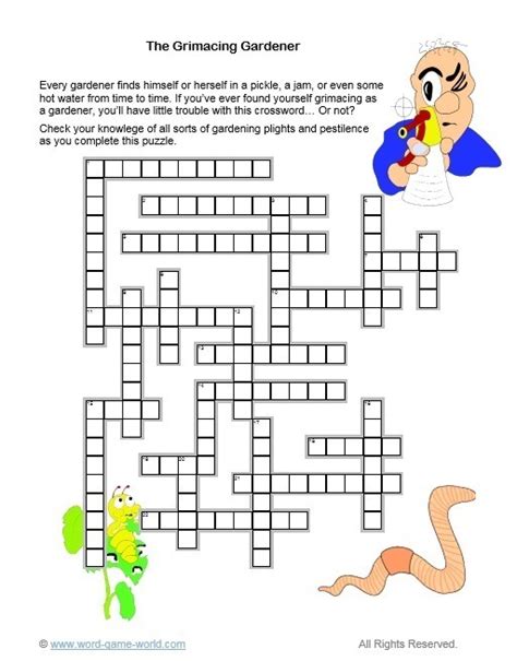A Crossword Puzzle Free Fun And Printable