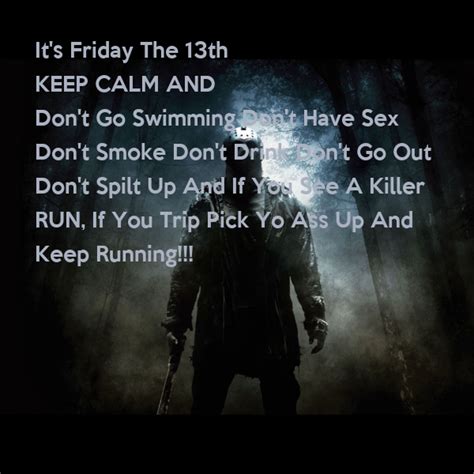 It S Friday The 13th Keep Calm And Don T Go Swimming Don T