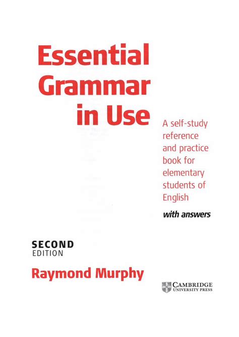pdf [raymond murphy] essential grammar in use a self 1