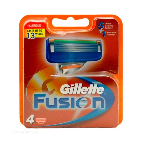 gillette fusion blades 4 pack healthwise