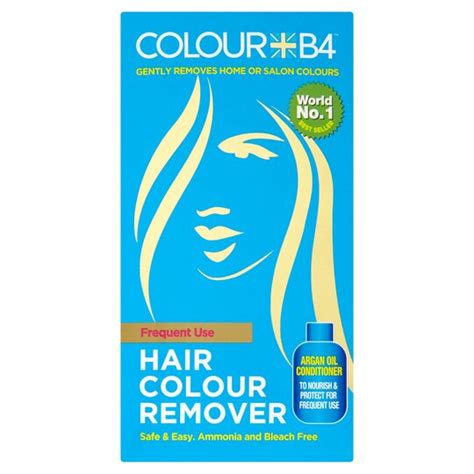 colour b4 hair colour remover frequent use tesco groceries