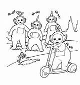 Colouring Pages Children Print Teletubbies Coloring Clipart Para Colorear Dibujos Kids Library Books sketch template
