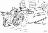 Coloring Mcqueen Lightning Pages Cars Printable Drawing Colorings sketch template