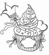 Coloring Pages Valentines Adults Cupcake Adult Printable Sheets Valentine Colorear Cupcakes Para Colouring King Color Birthday Dibujos Panques Cakes Kids sketch template