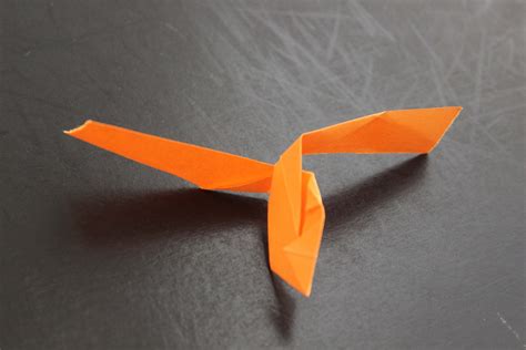 cool paper flying helicopter origami instruction