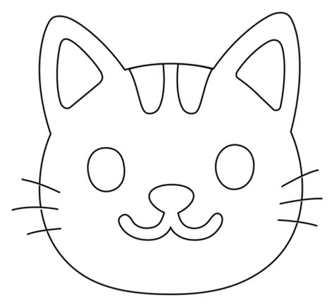 dibujo de emojis de  de gato  colorear dibujos  colorear