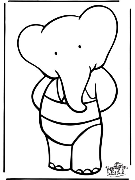 babar  babar coloring pages