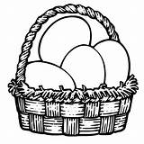 Chicken Coloring Egg Basket Pages Netart sketch template