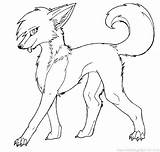 Coloring Pages Wings Wolf Wolves Anime Pup Getdrawings sketch template