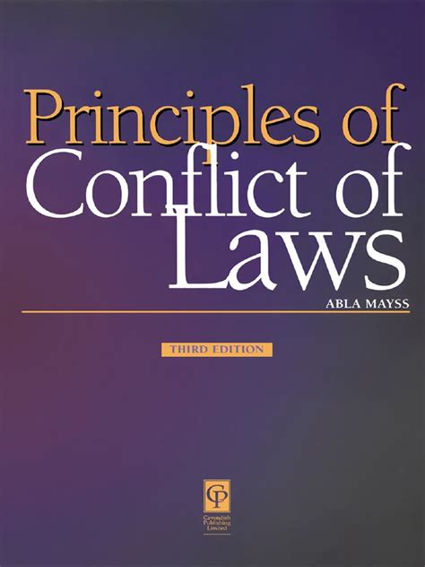 principles  conflict  laws  choice  law domicile law