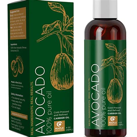 Maple Holistics 100 Pure Avocado Oil Moisturizer For Hair Face And Skin