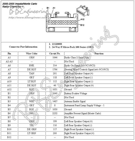 chevy impala wiring diagram  stereo wiring diagram  schematic