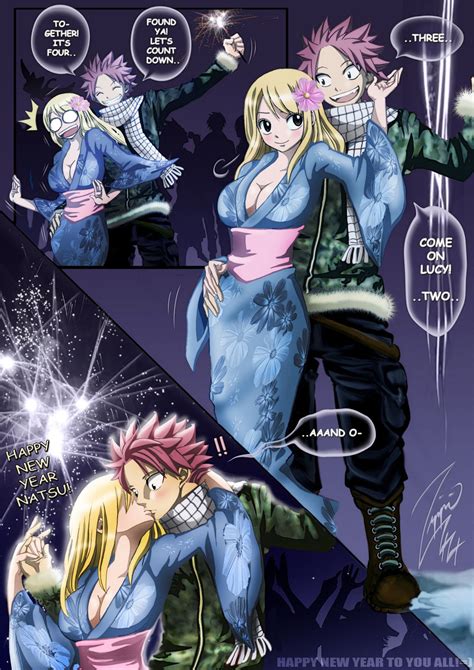 happy new year fairy tail nalu fairy tail anime fairy tail