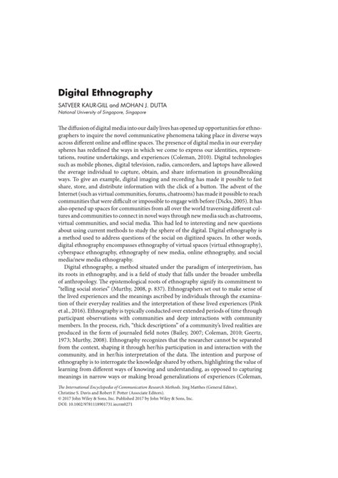 digital ethnography