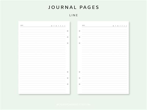 diary printable pages journal printable pages diary pages etsy