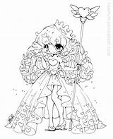 Coloring Pages Chibi Yampuff Deviantart Heart Adult Fairy Hearts Queen Lineart Cute Choose Board Printable sketch template