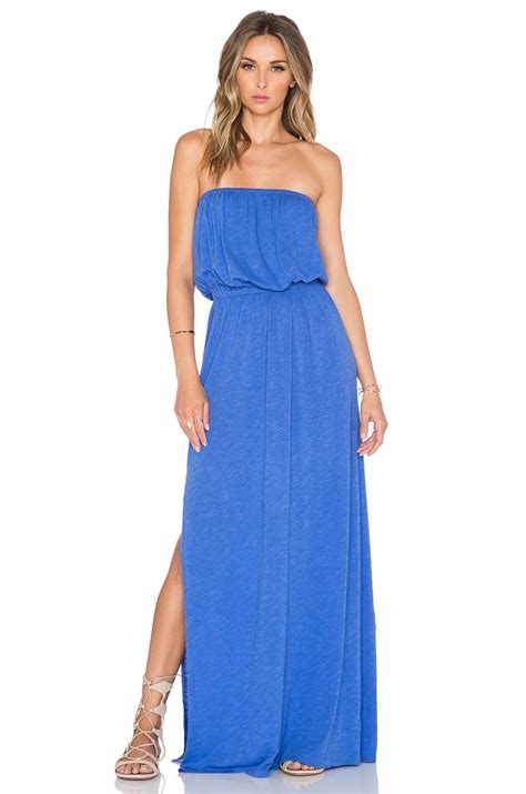 nation  alicia strapless maxi dress  oasis blue  atrevolveclothing maxi dress strapless