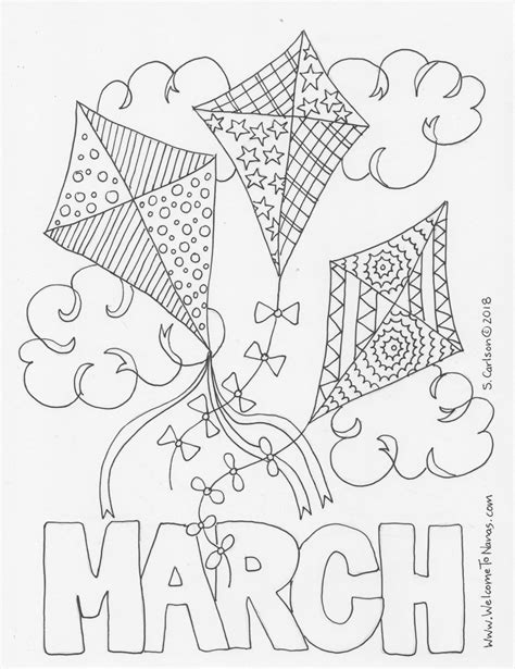 coloring pages  march coloring pages