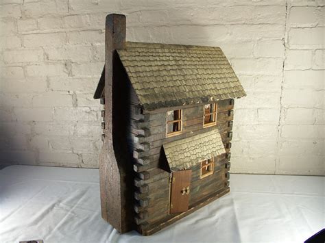 rustic log cabin doll house ebth