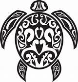 Turtle Hawaiian Tribal Swim sketch template