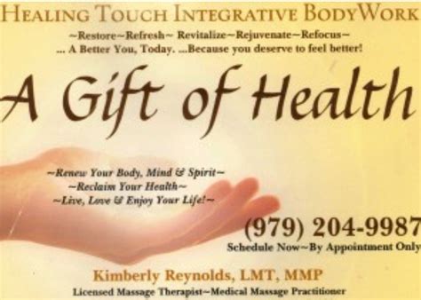t certificates healing touch integrative bodywork