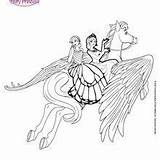 Coloring Pages Fairy Barbie Catania Princess Flying Amazing Hellokids Royals Meeting Mariposa Choose Board Popular sketch template