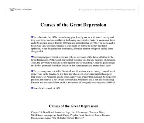 great depression essays user account