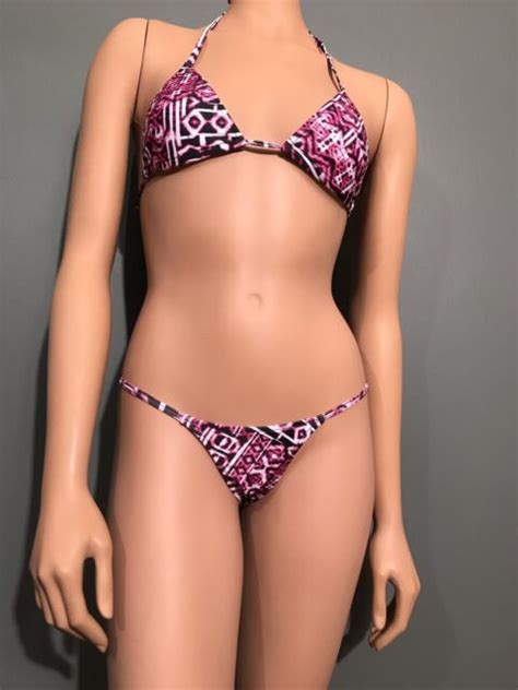 exotic dancewear g string thong tri top v thong bikini brazilian