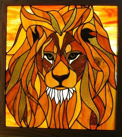 Lion Stained Glass Artist Catherine Mcmurray Art Glass