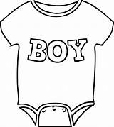 Baby Coloring Pages Shirt Clothes Girl Onesie Boy Drawing Template Clip Boys Printable Color Shirts Sheets Getdrawings Kids Getcolorings Sketch sketch template