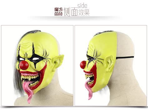 halloween latex adult horror killer clown cospaly mask