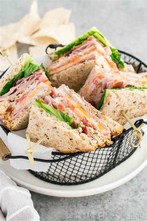 club sandwich easy tasty lunch idea delicious meets healthy