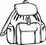 Backpack Bag Coloring Pages School Drawing Clipart Sleeping Supplies Printable Kids Clipartmag Color Getcolorings sketch template