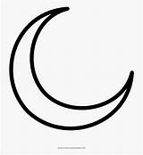 Lua Desenhar Como Uma Coloring Moon Crescente Crescent Pngitem sketch template
