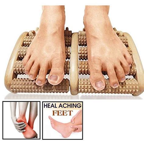 Jual Alat Pijat Telapak Kaki Manual Wooden Foot Roller Massager