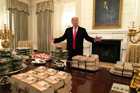 donald trump buys clemson fast food  celebratory visit   american stuff
