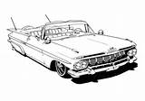Coloring Car Pages Lowrider Classic Cars Book Old Printable Adults Drawings Drawing Truck Low Rider Adult Books School Rocks Kids sketch template