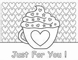 Coloring Valentines Pages Heart Mug Valentine Planerium Color Kids Print Cup Choose Board Comments sketch template