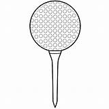 Golf Tee Ball Coloring Clip Sports Clipart Pages Cliparts Father Library Print Mother Decorative Arts Bicycle Wheel Activity High Great sketch template